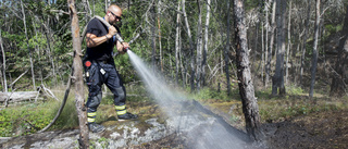 Markbrand bröt ut i Trosa i torkan