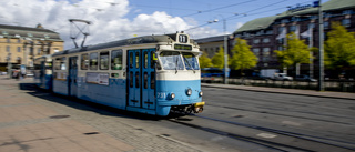 Man påkörd av spårvagn lindrigt skadad