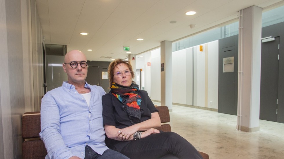 Annika Lahti tillsammans med sambon Mikael Rydén.