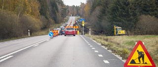 Vägarbete påverkar trafiken på 52:an