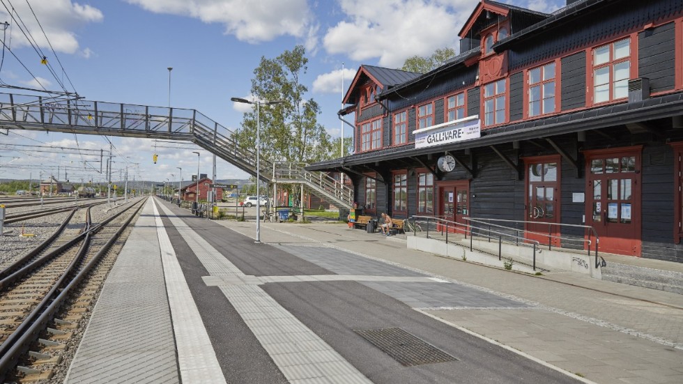 Gällivares resecentrum ligger öde sedan kommunen larmat om en ökad smittspridning. Bilden togs den 17 juni.