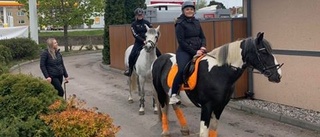 Evelina och Elvira beställde i drive-in – till häst