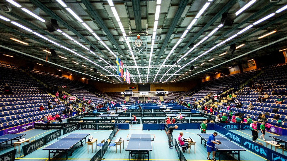 Flera större bordtennismästerskap kommer till Uppsala de kommande fyra åren. Bilden är från Baltiska Hallen under Malmö Open tidigare i år.