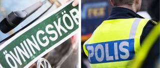 Man övningskörde utan handledare