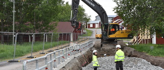 Väg stängs av i Gammelstad    