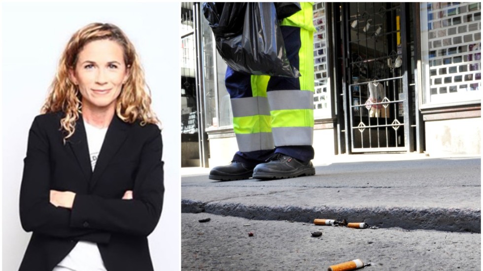 Under de många år som fimparna bryts ned släpper filtren ifrån sig mikroplaster och gifter från tobaken som skadar både djur och miljö, skriver Helen Stjerna.