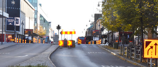 Trafikstörningar i centrum - gator stängs av 