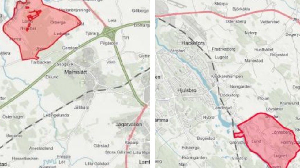 I områdena runt Kränge och Landeryd kan det på sikt byggas 90 nya villor.