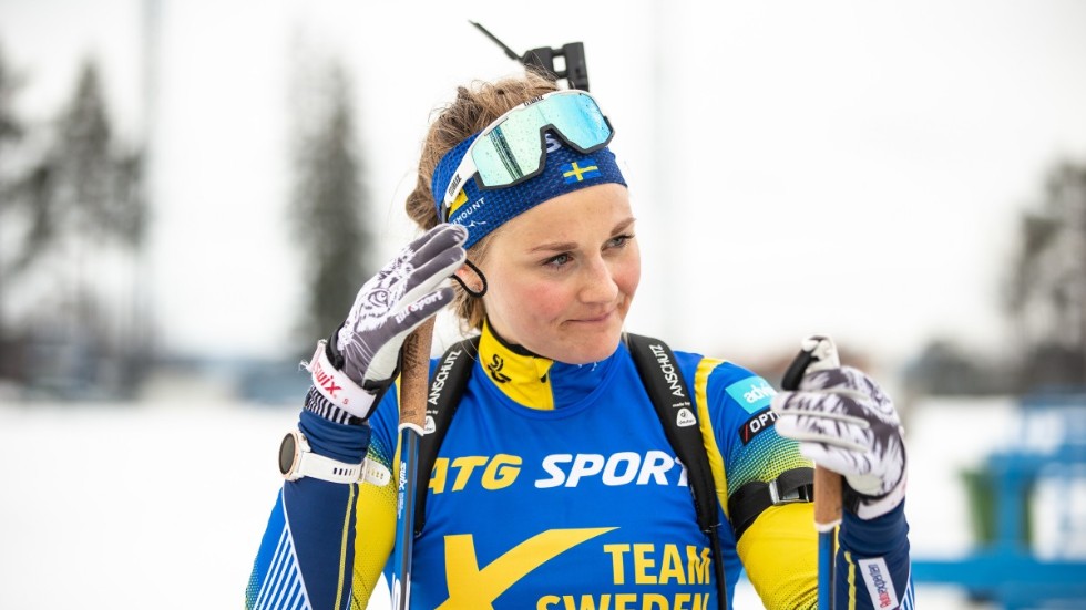 Stina Nilsson har sadlat om till skidskytte. Arkivbild.