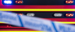 Nattlig skogsbrand - riskerade spridas