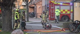 Brand i lägenhet under tisdagskvällen