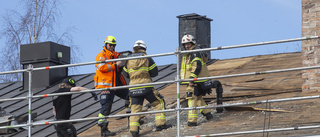 Brand i byggnad på Norrmalmsområdet