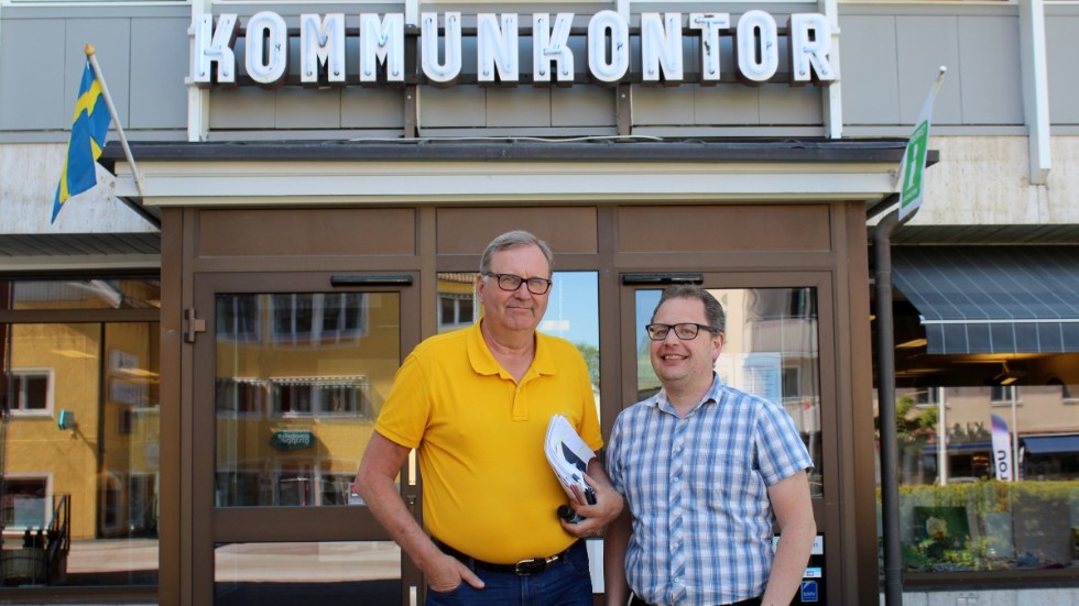 Christer Segerstéen och Lars Karlsson menar att de har räknat försiktigt i budgeten. 