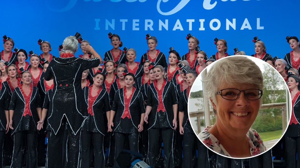 Kethy Benedek, 69, var med när Rönninge Show Chorus tog sitt tredje VM-guld i barbershopsång.