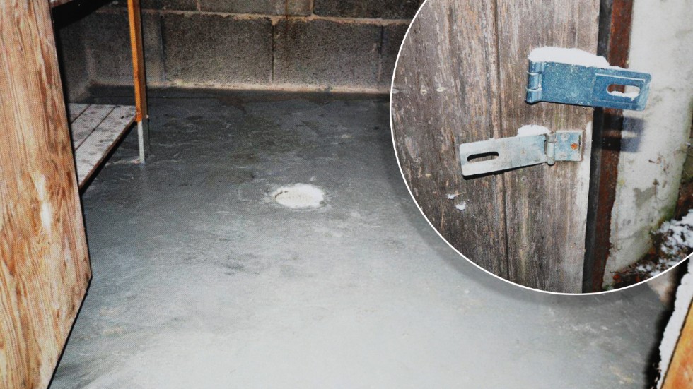 En av polisens teorier är att kvinnan satte på ett nytt lås på dörren till jordkällaren där den döde mannen förvarades för att hennes barn inte skulle hitta honom. Polisens tekniker reagerade på att jordkällaren var anmärkningsvärt ren. Kriminalsökhundar markerade för liklukt.