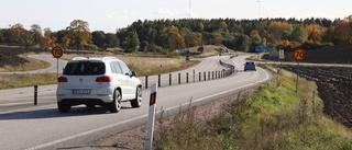 Räckesarbete påverkar trafiken på E22