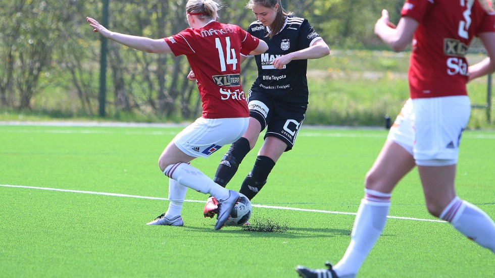 Maja Olsson Fanna BK:s målskytt i seriepremiären.