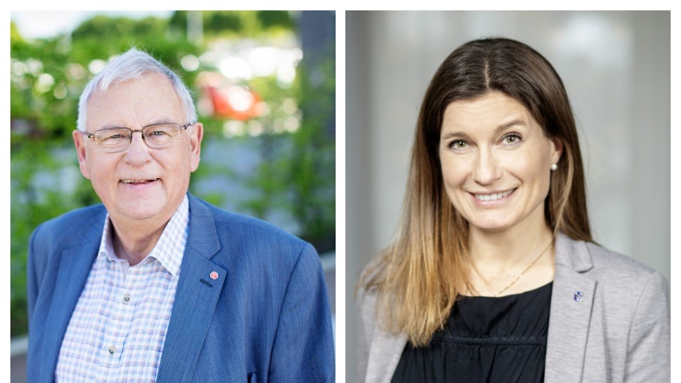 Thore Nyman (S) och Anna Malm-Kelfve (M).