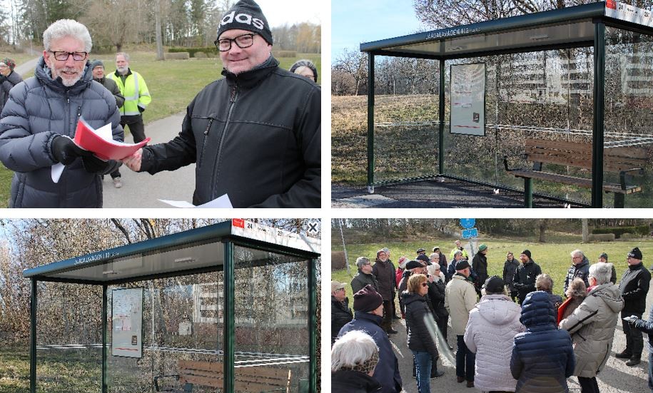 Ingvar Karlsson lämnade över protestlistor under måndagsmötet där många boende på Järdalavägen luftade sitt missnöje över att hållplatserna 112 och 102 försvinner den 15 juni.