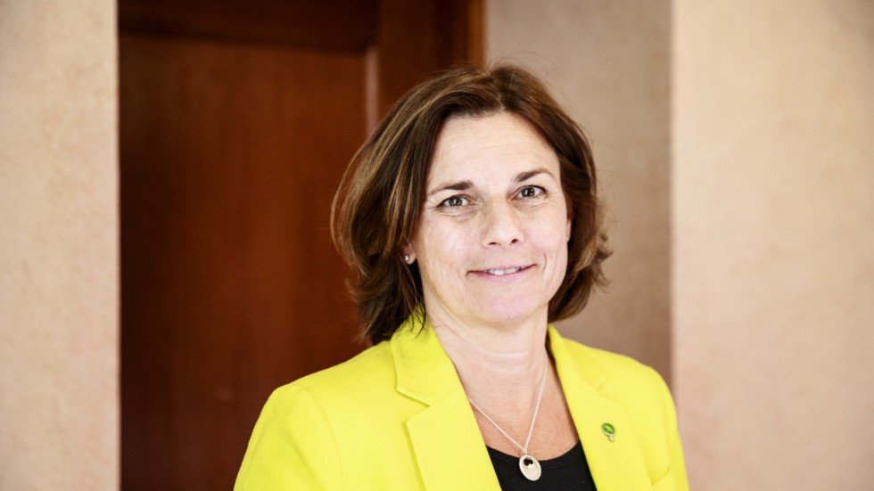 Isabella Lövin (MP), miljö- och klimatminister och Miljöpartiets kvinnliga språkrör. Arkivbild.