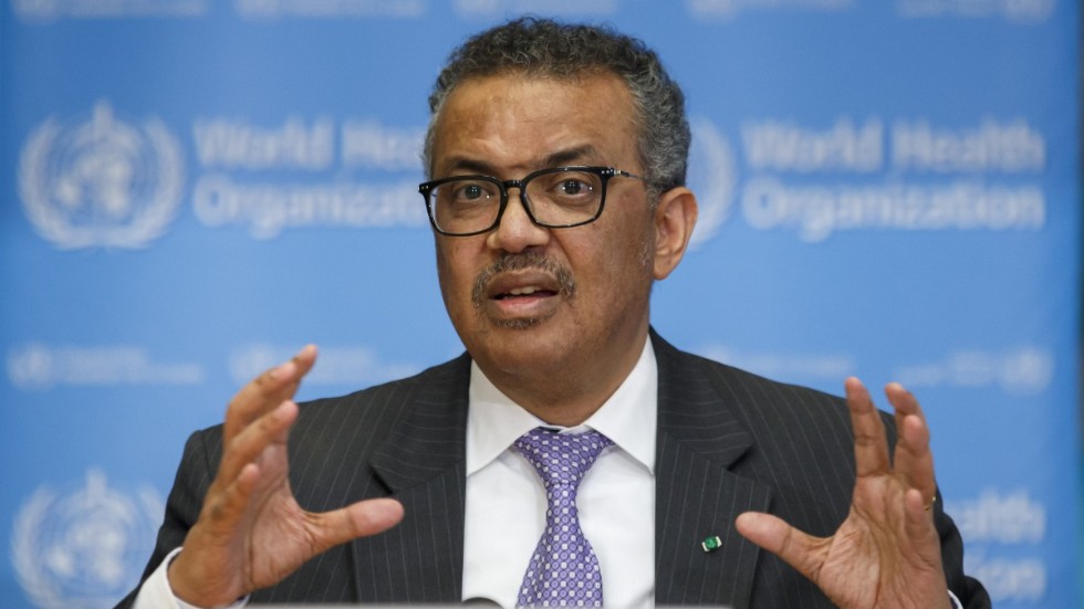 WHO-chefen Tedros Adhanom Ghebreyesus. Arkivbild.