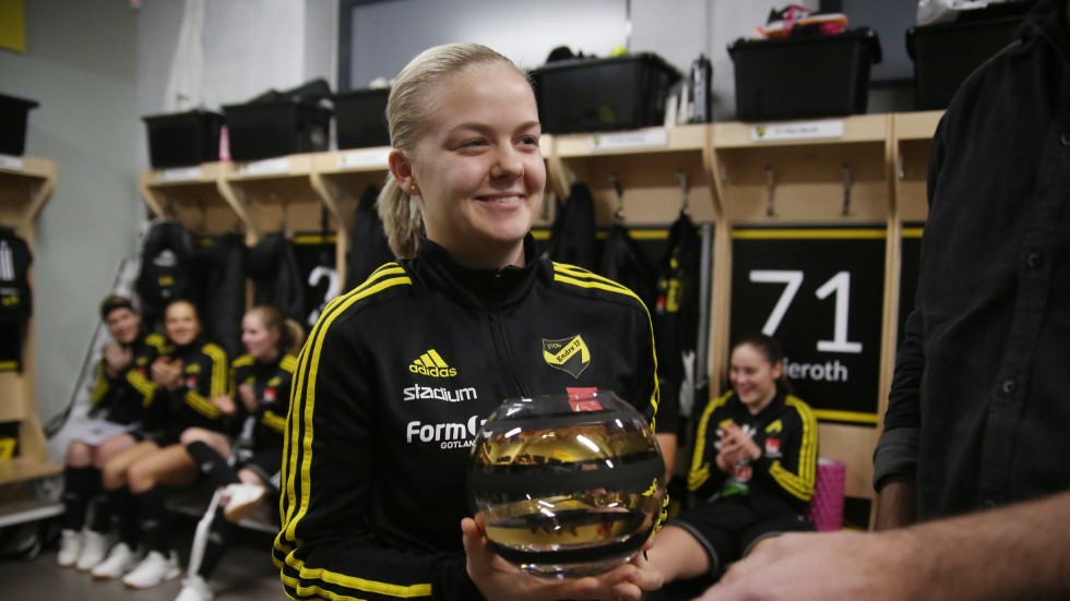 Tove Sandelin överraskades inför torsdagsträningen.