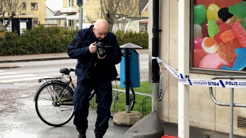 Under onsdagen genomförde polisen en brottsplatsundersökning på Drottninggatan i Motala.