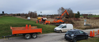 Akut vattenläcka drabbade galleria