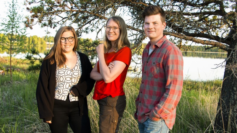 Piteåbandet The Chickpeas Band bestående av Lina Larsdotter Åström, Elin Grunditz och Emil Kårén uppträder på Karlberg på söndag. (Arkivbild)