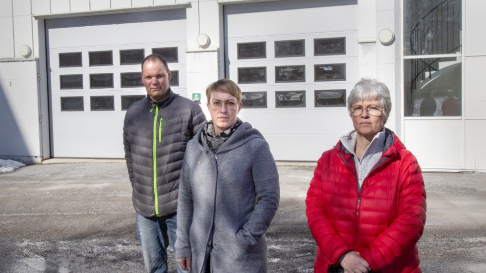 Patrik Flodström, Therese Marklund och Marie Bergman jobbar på Piteå sjukhus och är skyddsombud för Vårdförbundet. Nu efterlyser de risktillägg för personal som jobbar med coronasmittade patienter.