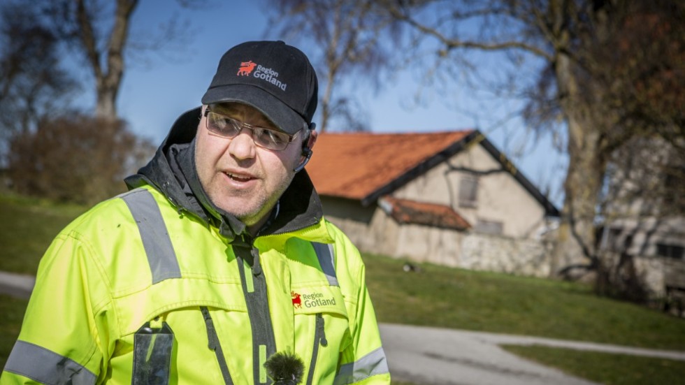 Anders Ekström är arbetsledare på Region Gotlands teknikförvaltning.