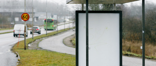 Varför slösa pengar på nytt glas i busskuren?