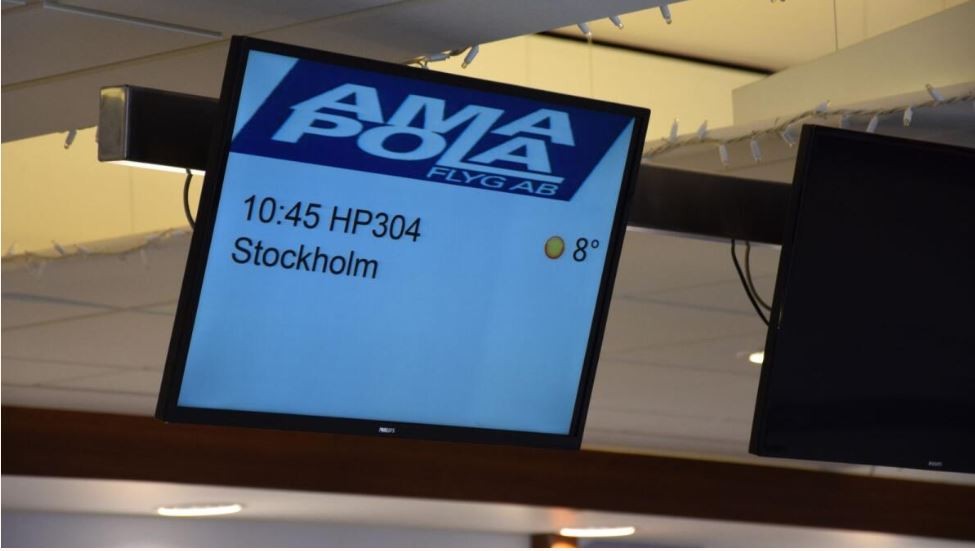  Skellefteå airport har nu åter Stockholmstrafik.