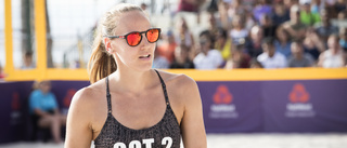 Semifinal och kvartsfinal i beachvolley-premiären