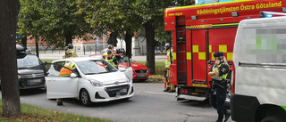 Flera bilar i krock på Promenaden