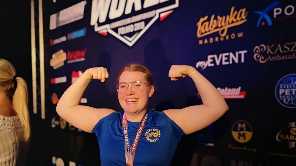 Moa Renlund Bergman, från Slagnäs, knep dubbla VM-silver i J18.