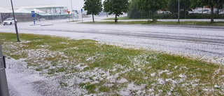 Hagel fick Linköpingsbor att ta skydd