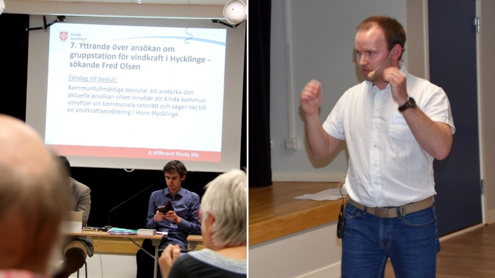 Kinda kommun stoppar Fred Olsen Renewables vindkraftsplaner mellan Hycklinge och Horn. "Hoppades på en annan utgång", kommenterar bolagets projektledare Staffan Svanberg.