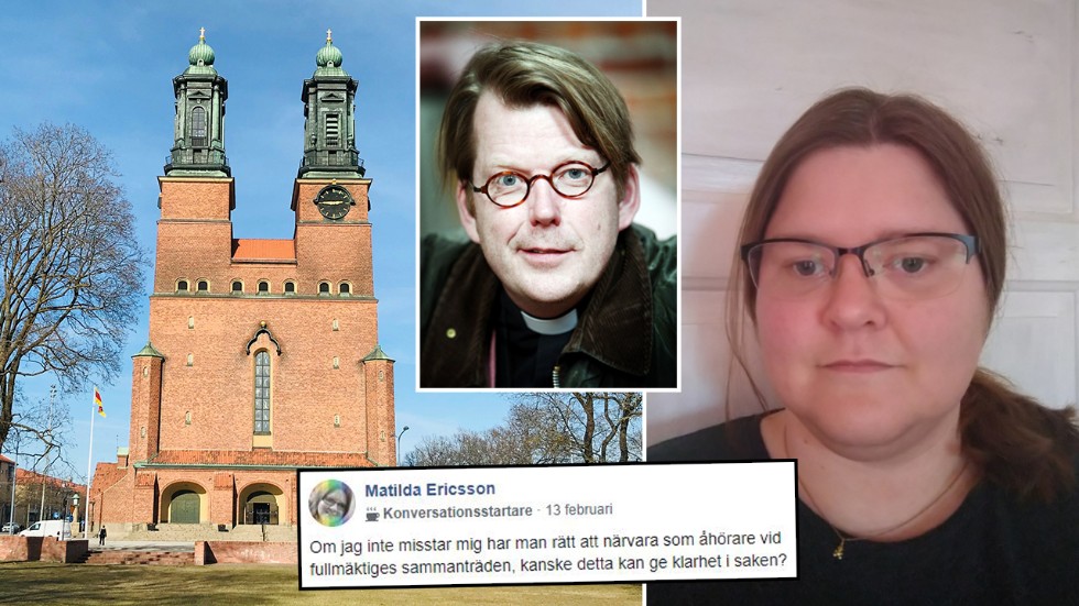 Matilda Ericsson har anmält kyrkoherden Johan Hedlund till Strängnäs stift. "Jag hoppas att stiftet får mandat att göra en ordentlig genomlysning av läget i Eskilstuna pastorat", säger hon.