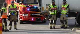 Mopedist påkörd av lastbil     