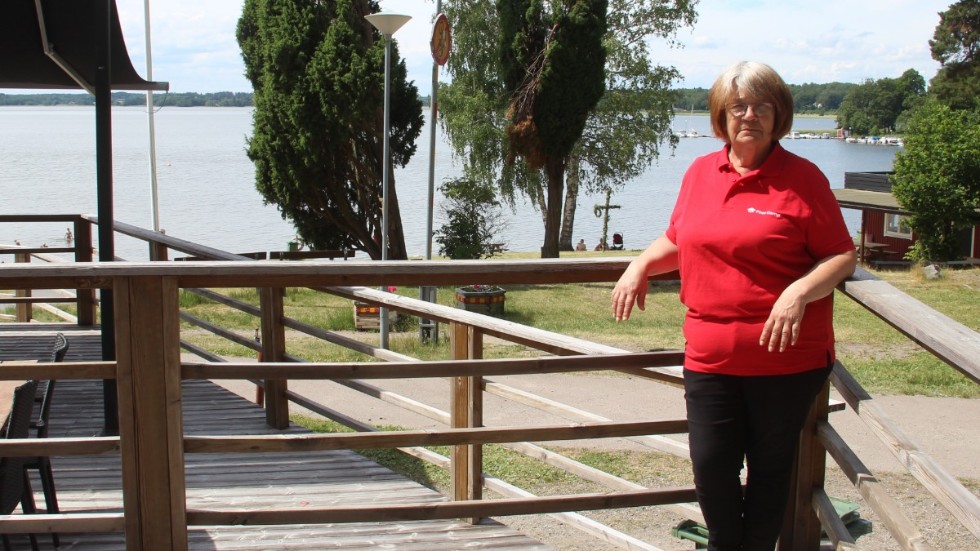 Inger Jansson, platschef på First Camp Bredsand-Enköping. "Vi gör det vi kan och försöker prioritera allt eftersom", säger hon. 