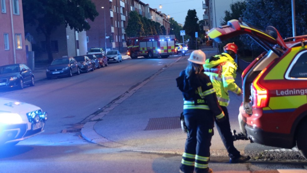 Räddningstjänsten assisterade vid utrymningen.