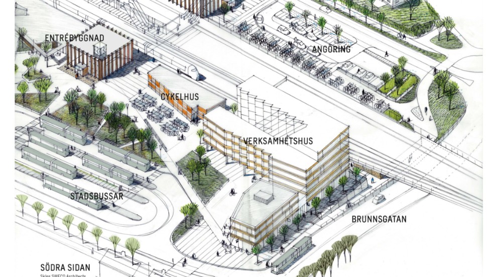 Nu söker kommunen konstnärer till utsmyckning av Nyköpings resecentrum.