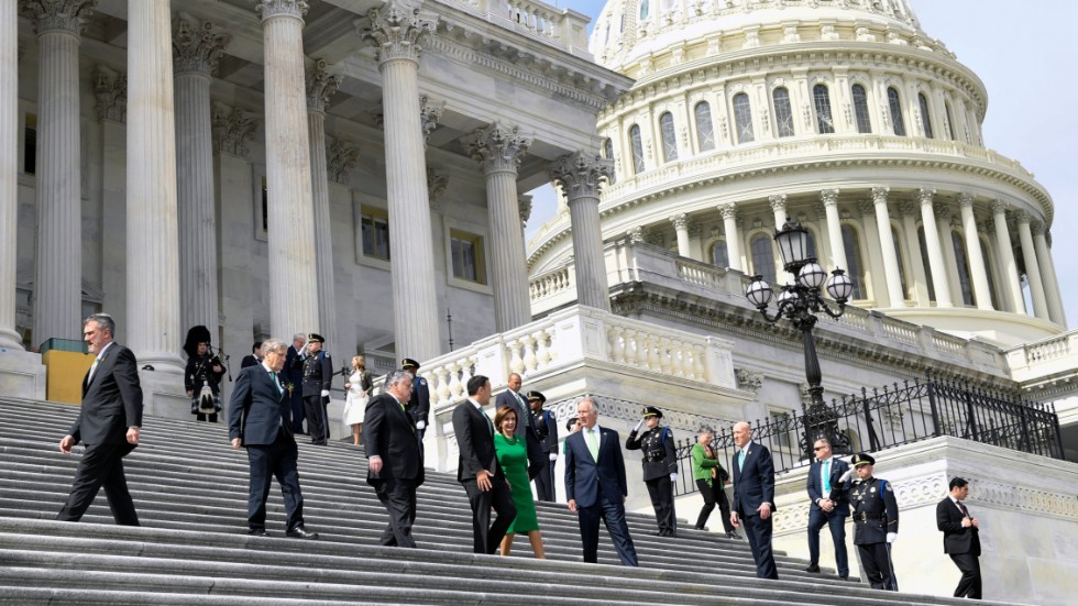 USA:s kongress i Washington DC. Arkivbild.