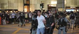 Över 50 gripna vid Hongkong-protester