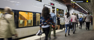 Störningar i tågtrafiken efter spårfel