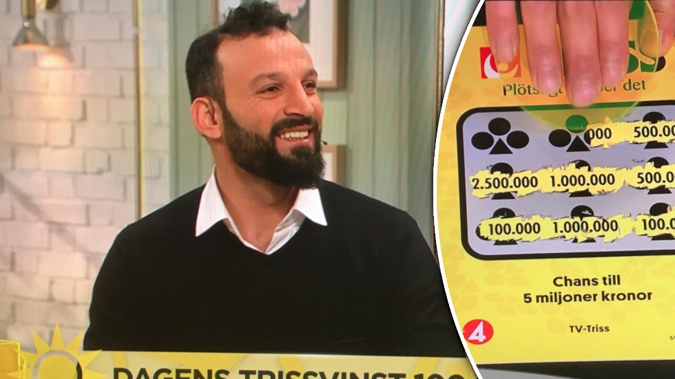Ali Alshlash i TV4:s morgonstudio.