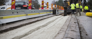 Stora trafikproblem när elvägen byggs