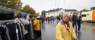 Klinte marknad lockade trots regnet