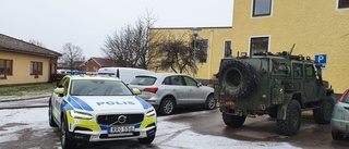 Ett militärfordon återfanns efter stöld 